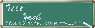 Till Hack Visitenkarte